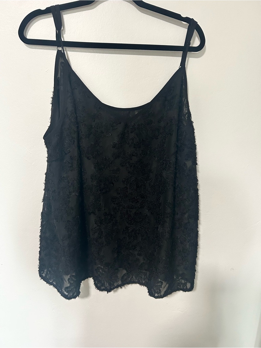 SHEIN Black Textured Lace Curve Camisole 3XL - Picture 2 of 6